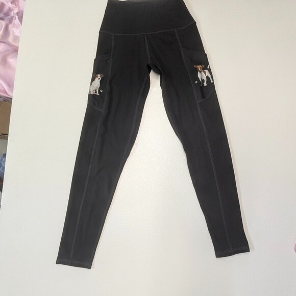 E & S Pets Jack Russell Terrier Leggings Black Size Small - Picture 4 of 16